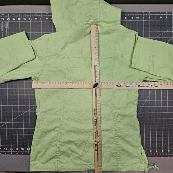 Arcteryx C'esta Linen Hoodie Womens Medium Yellow Anorak Gorpcore Hiking Outdoor - Picture 13 of 16